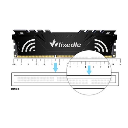Imagem de Kit Wlizedle DDR3 32GB de memória RAM (4x8GB) 1600 MHz CL11 UDIMM