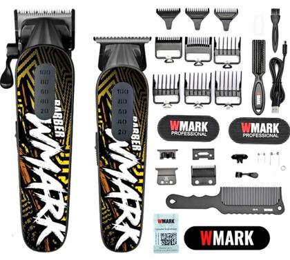 Imagem de Kit Wmark Corte E Acabamento 8631 + Shaver 984A Preto