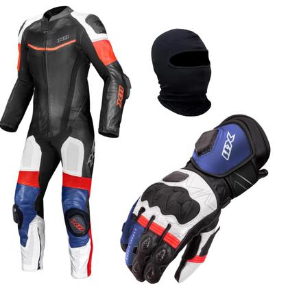 Imagem de Kit X11 Macacão Apex Luva Racer 2 Tricolor Balaclava