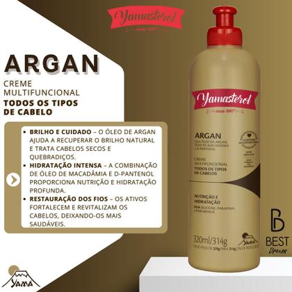 Imagem de Kit Yamasterol Creme Multifuncional Capilar Yama Todos Tipos De Cabelo 320ml - Monte Como Quiser