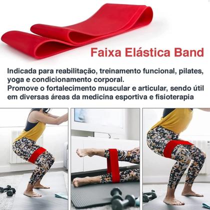 Imagem de Kit Yoga Pilates Fisioterapia com 5 Peças Bastão massageador Rolo de Espuma Bolas de Massagem Lisa e com Textura Faixa Elastica e Bolsa Versátil
