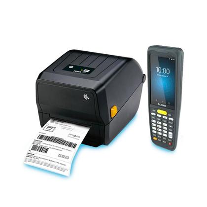 Imagem de Kit Zebra Coletor de Dados MC22 2D + Impressora ZD230