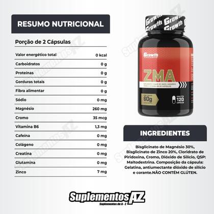 Imagem de Kit Zma 120 Caps + Vitamina E 75 Caps Growth Supplements