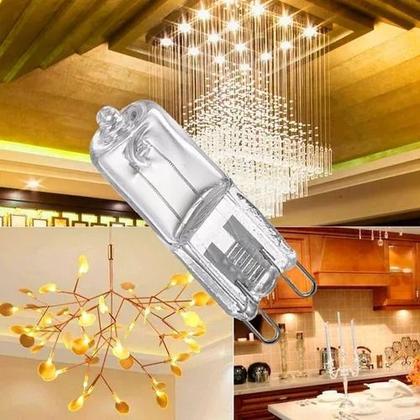 Imagem de Kit10 Lamp Halógena Halopin Bipino 40w 110v G9 TRANSPAR Dimeri