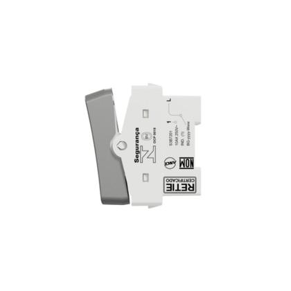 Imagem de Kit10 Modulo Interruptor Simples Alumínio Miluz Sch S3B72012