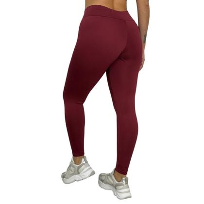 Imagem de Kit2 Calça Legging Térmica Peluciada Inverno Felpuda Flanelada Soraia -c13 KIT2 SORAIA PRETO E VINHO