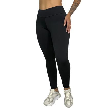 Imagem de Kit2 Calça Legging Térmica Peluciada Inverno Felpuda Flanelada Soraia -c13 KIT2 SORAIA PRETO E VINHO