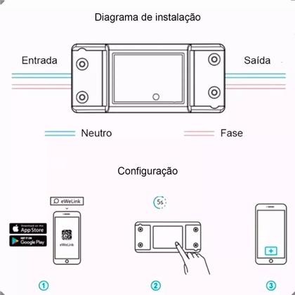 Imagem de Kit2 Interruptor Wifi Automação Residencial Casa Inteligente