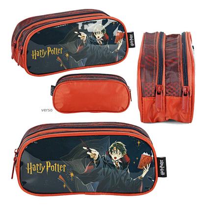Imagem de kit2 Mochila e Estojo do Harry Potter Hogwarts Original