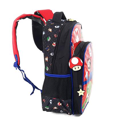 Imagem de Kit2 Mochila e Estojo do Super Mario e Luigi