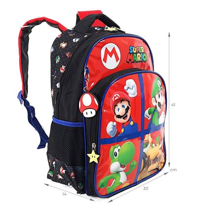 Imagem de Kit2 Mochila e Estojo do Super Mario e Luigi