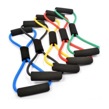 Imagem de Kit5 Elástico de Treino Mini Band + Elástico Tensão Extensor Exercício Treino Funcional Fisioterapia