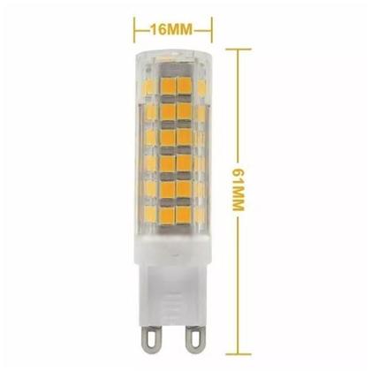 Imagem de Kit6 Lâmpada Led Halopim G9 7w Lustres E Pendentes Bivolt - BRANCO QUENTE