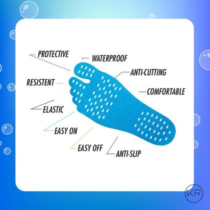 Imagem de kits com 3 palmilhas de proteção de temperatura rosa e azul