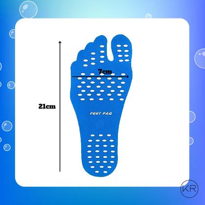 Imagem de kits com 3 palmilhas de proteção de temperatura rosa e azul