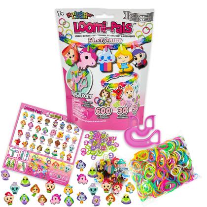 Imagem de Kits de pulseiras Rubber Band DIY Charm Rainbow Loom Loomi-Pals