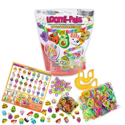 Imagem de Kits de pulseiras Rubber Band DIY Charm Rainbow Loom Loomi-Pals