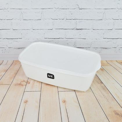 Imagem de Kits Potes Multiuso Premium Retangular 0,5L, 1,5L, 3L Praticos Plástico PP com Tampa Transparente Resistente e durável Micro-ondas