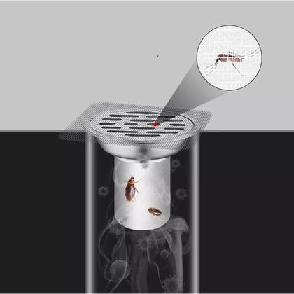 Imagem de Kits Telas Protetoras Adesivas Para Ralo 10x10cm  Evita Entupimentos, Insetos e Mantém Seu Banheiro Sempre Limpo