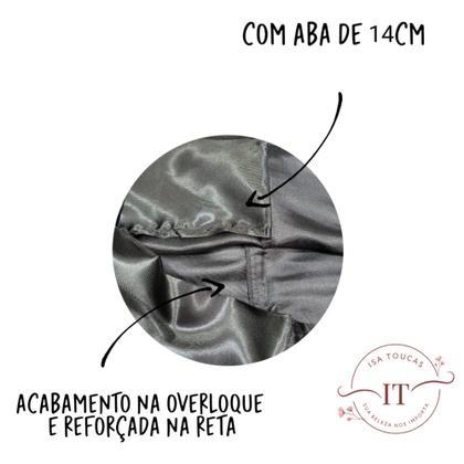 Imagem de Kits Touca Nero, Touca Plástica De Banho, Fronha de Cetim e Scrunchies