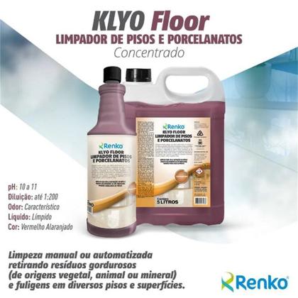 Imagem de Klyo floor limpador de pisos e porcelanatos renko 1l