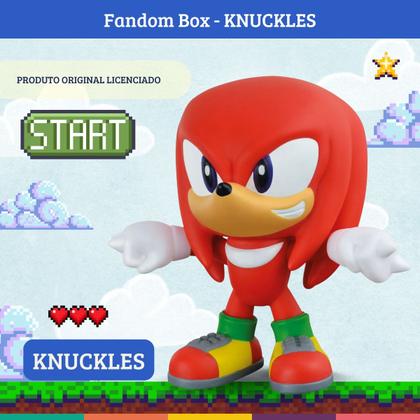Imagem de Knuckles Figura Colecionável Fandom Box Turma do Sonic