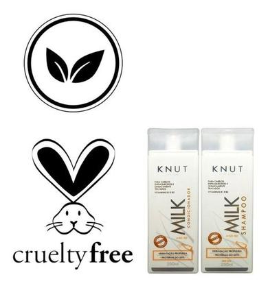 Imagem de Knut Milk kit Hidratação Profunda tratamento enfraquecidos quimicamente tratados Shampoo 250ml + Condicionador 250ml 