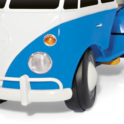 Imagem de Kombus Carrinho De Passeio E Pedal Com Capota Azul - Poliplac