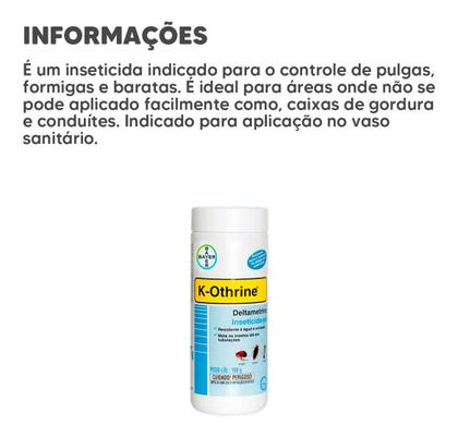 Imagem de Kothrine Em Pó 100g Contra Formigas Baratas E Pulgas