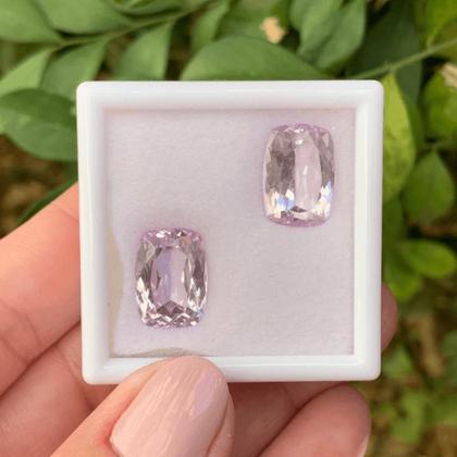 Imagem de Kunzita Cushion Par 16,05ct