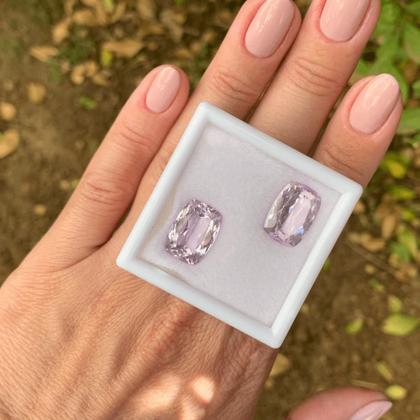 Imagem de Kunzita Cushion Par 16,05ct