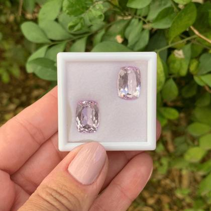 Imagem de Kunzita Cushion Par 16,05ct