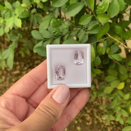 Imagem de Kunzita Cushion Par 16,05ct