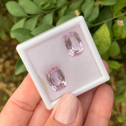 Imagem de Kunzita Cushion Par 16,05ct
