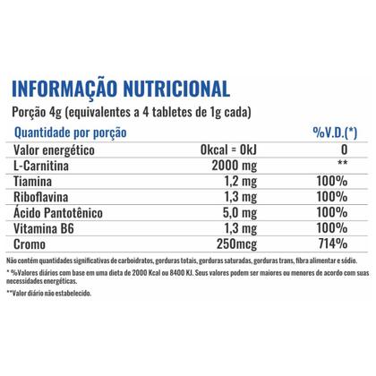 Imagem de L-carnitina 2000 Queimador Gordura 60 Tabletes Concentrados - Profit Labs