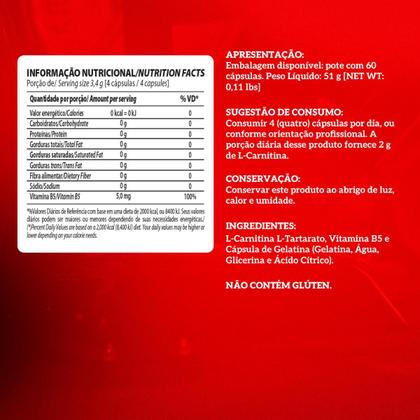 Imagem de L-carnitina 2000mg Integralmedica 60 Capsulas