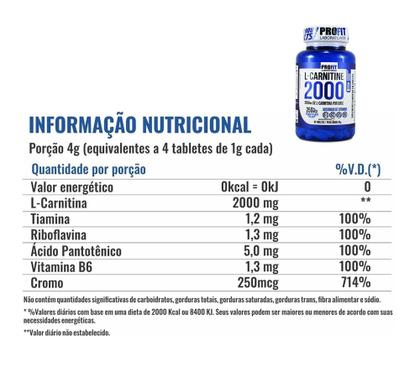 Imagem de L Carnitina 2g C/ Picolinato Cromo + Kimera Thermo 60 Caps