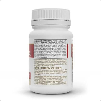 Imagem de L-Carnitina e Vitamina B6 60 Capsulas Vitafor