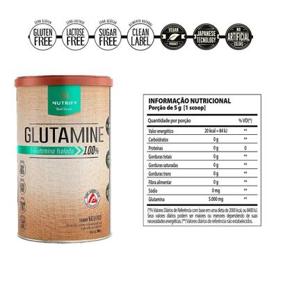 Imagem de L-Glutamina Isolada 100% Glutamine 500g - Nutrify