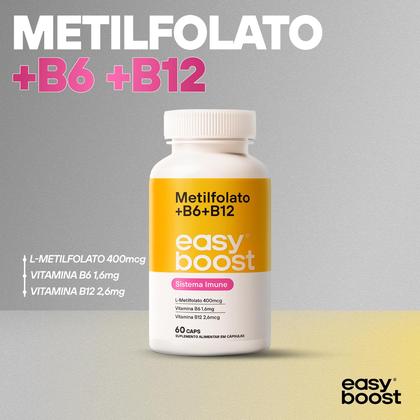 Imagem de L-metilfolato De Cálcio B6 B12 Easyboost Ácido Fólico 60caps