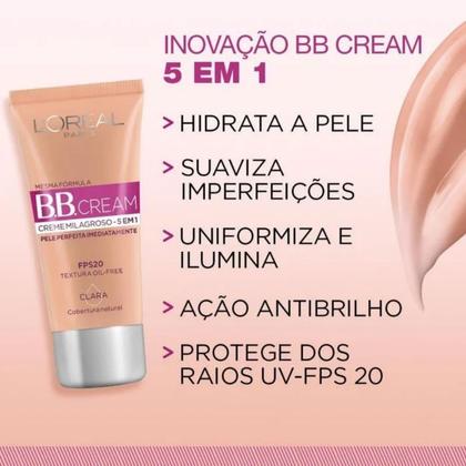 Imagem de L'Oréal Paris Base BB Cream FPS 20 Clara 2.0 30ml