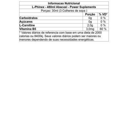 Imagem de L-Phinex - 480ml Abacaxi - Power Suplements