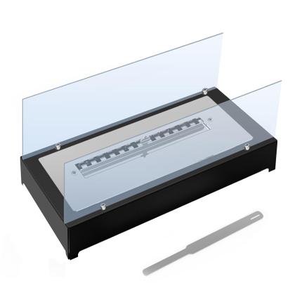 Imagem de L30 Lareira Ecológica Completa Com Vidros 45cm (base De Metal)