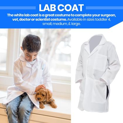 Imagem de Lab Coat Dress Up America Kids Unissex Doctor Tamanho S 4-6