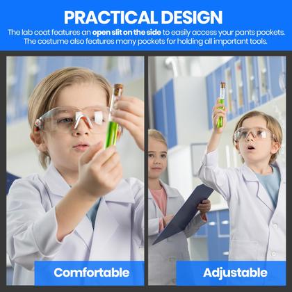 Imagem de Lab Coat Dress Up America Kids Unissex Doctor Tamanho S 4-6