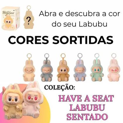 Labubu Sentado Coleção Have a Seat Pop Mart Boneco Colecionável