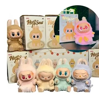 Labubu Série Macaron Caixa Cega Labubu Have A Seat Boneca em