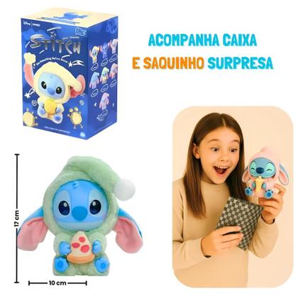Imagem de Labubu Stitch Caixa Surpresa Chaveiro Colecionável Misterioso