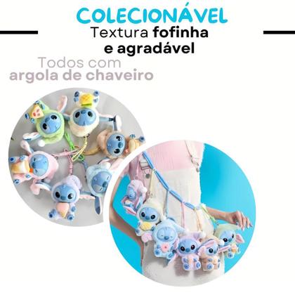 Imagem de Labubu Stitch Caixa Surpresa Chaveiro Colecionável Misterioso