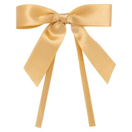 Imagem de Laço de Cetim Simples Ouro P com Fitilho 4mm - Progresso